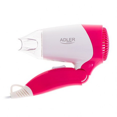 Adler | Hair Dryer | AD 2259 | 1200 W | Number of temperature settings 2 | White/Pink - 2